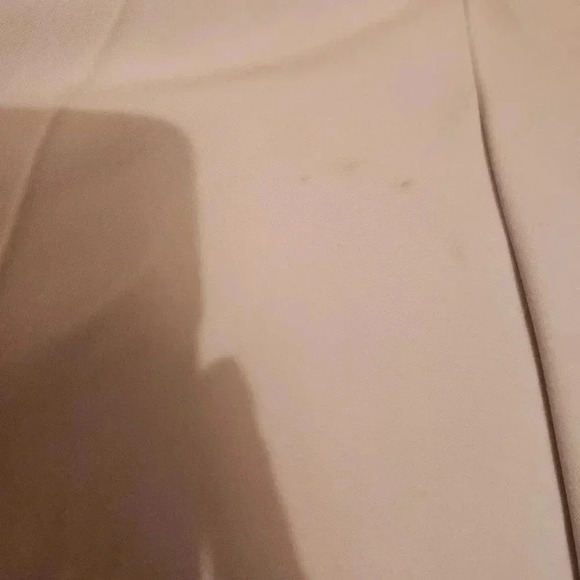 Vintage Pale Blue Wide Leg Trousers High Waisted Pockets Belt Loops Gray Cropped - Picture 8 of 9